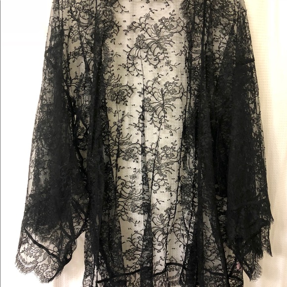 Kimono Noir Agent Provocateur Matinee - Taille Unique, Neuf (sans étiquettes) - Robe D'intérieur Ou Déshabillé